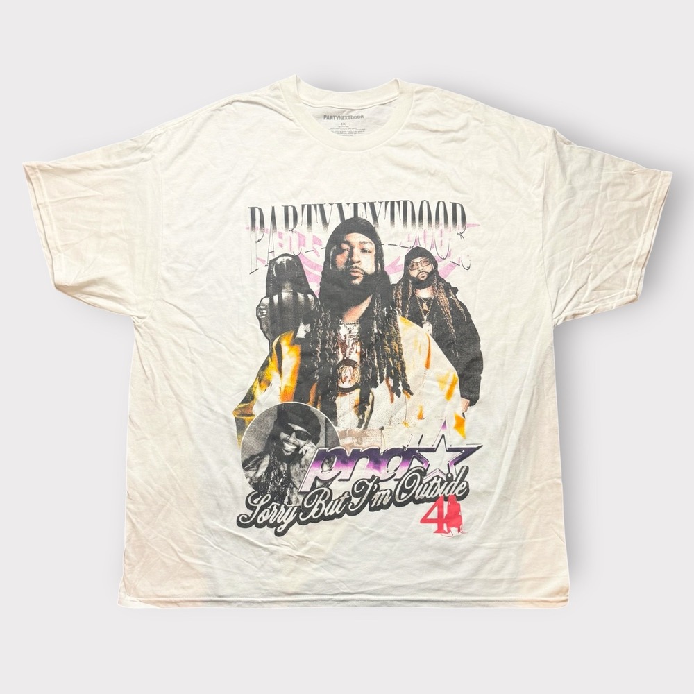 PARTYNEXTDOOR PND4 Sorry But‎ Im Outside Graphic Tour T-Shirt White 1X